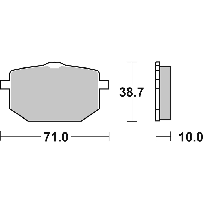 Brzdové destičky BREMBO pro YAMAHA TT 600 1989, YAMAHA XT 600 Z Tenere 1987-1990
