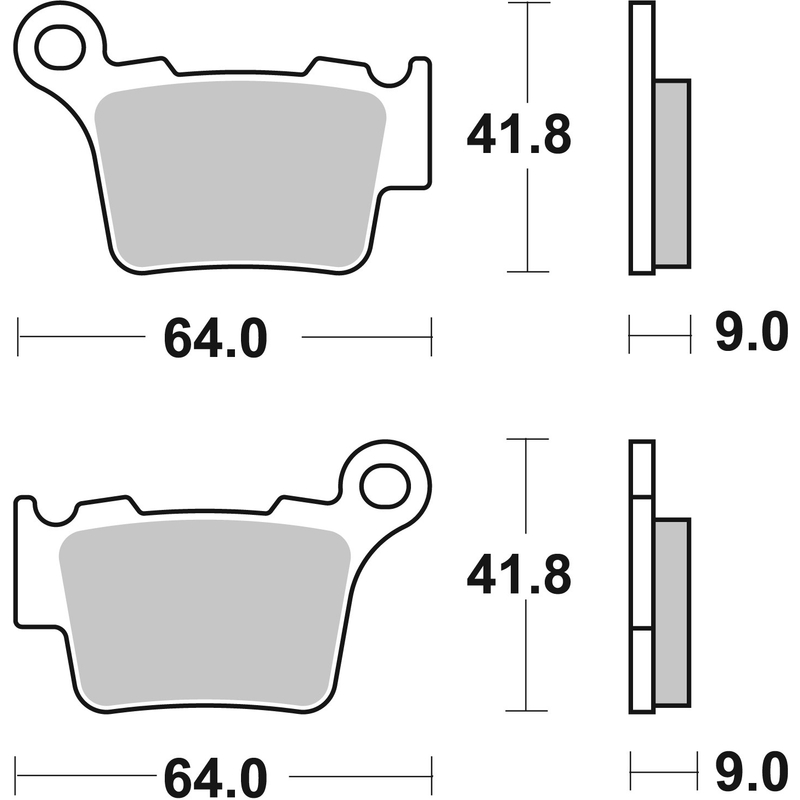 Brzdové destičky BREMBO