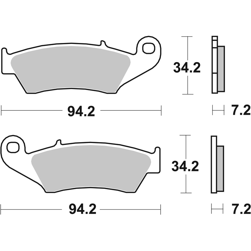 Brzdové destičky BREMBO