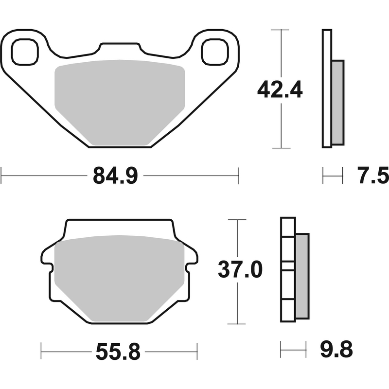 Brzdové destičky BREMBO