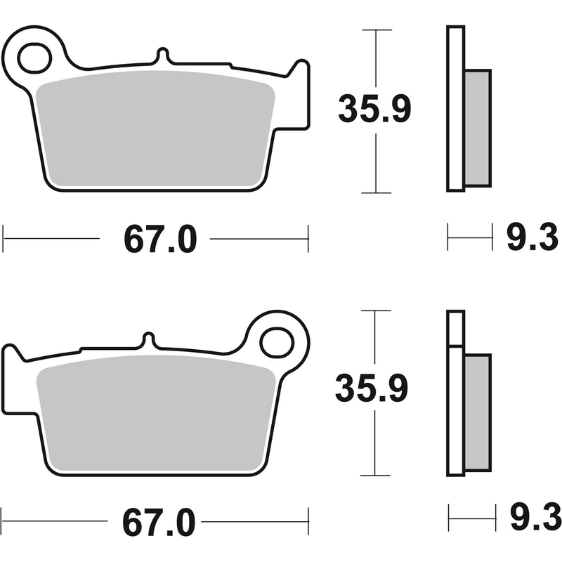 Brzdové destičky BREMBO