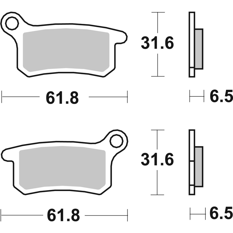 Brzdové destičky BREMBO