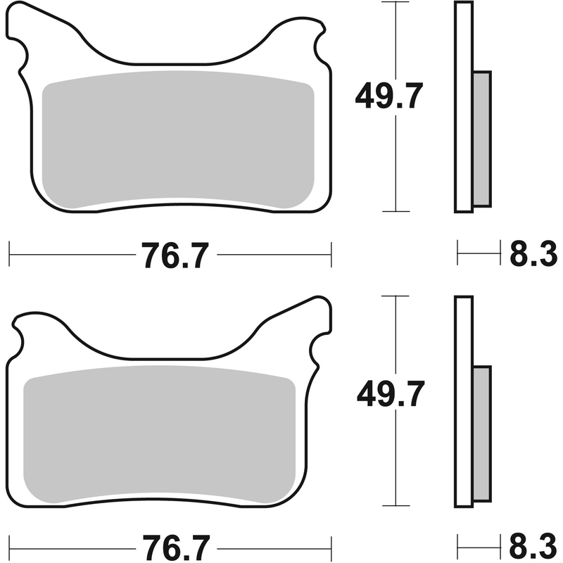 Brzdové destičky BREMBO