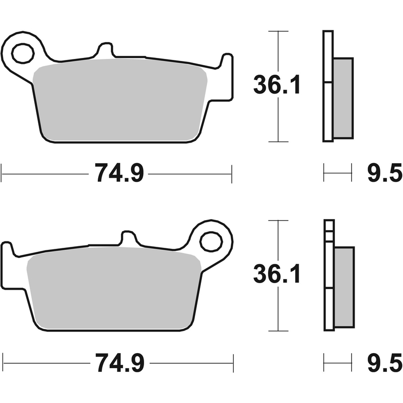 Brzdové destičky BREMBO