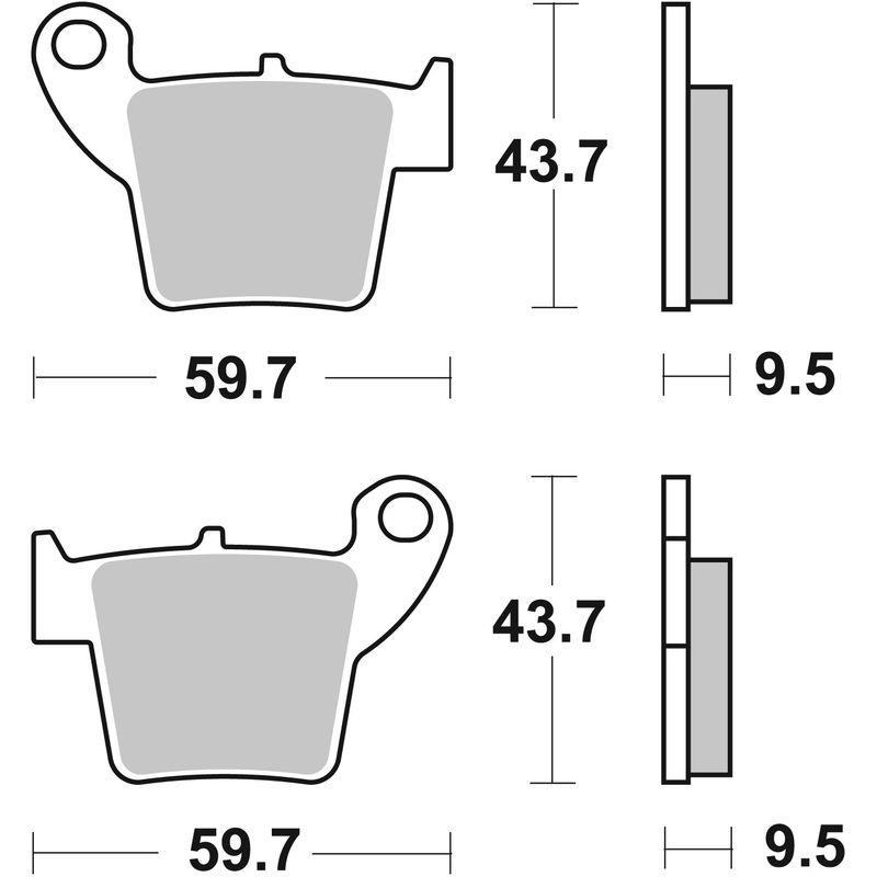 Brzdové destičky BREMBO