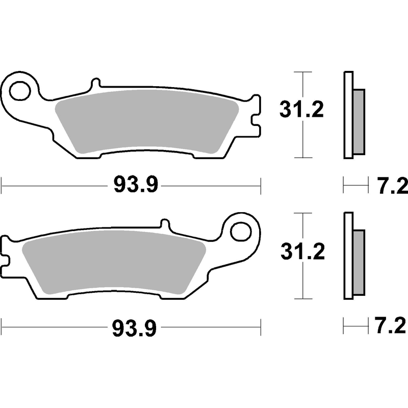 Brzdové destičky BREMBO
