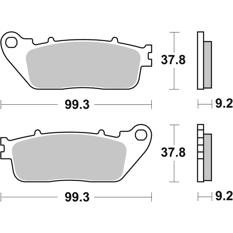 Brzdové destičky BREMBO