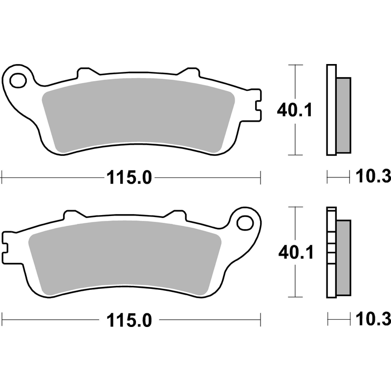Brzdové destičky BREMBO pro HONDA GL 1800 Goldwing 2001-2017