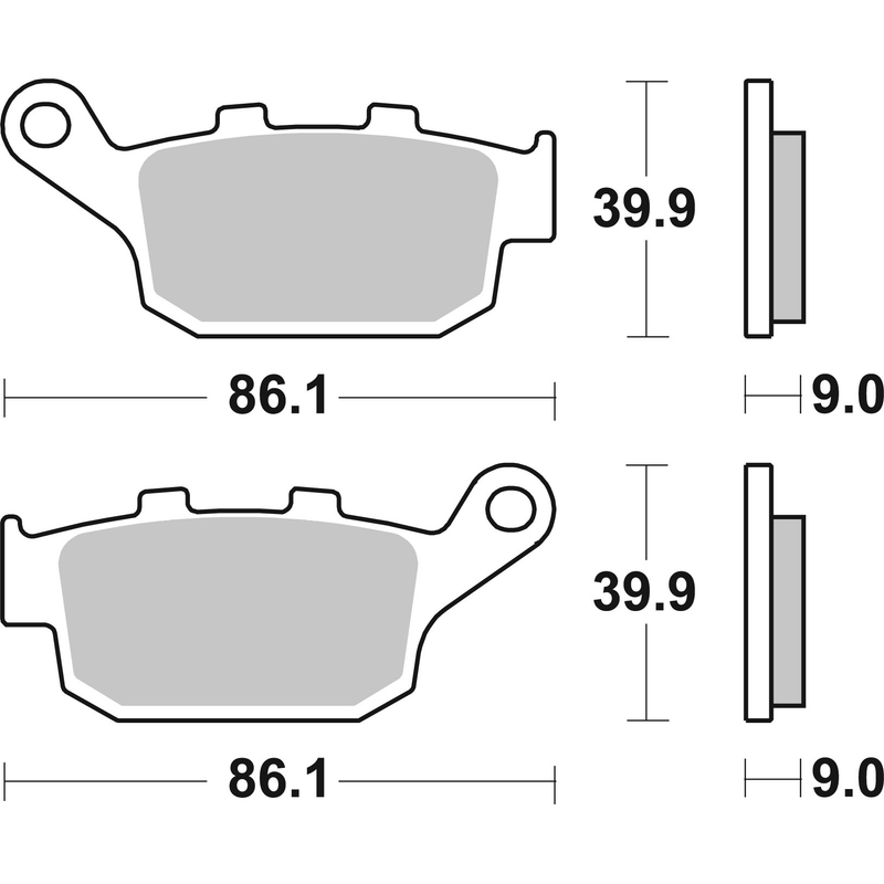 Brzdové destičky BREMBO