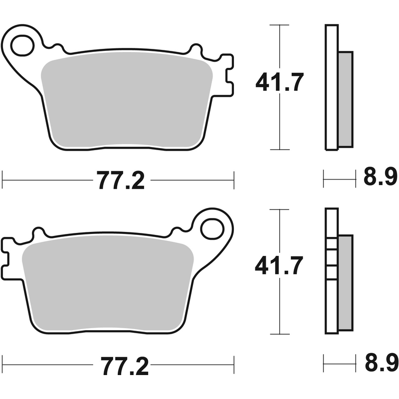 Brzdové destičky BREMBO