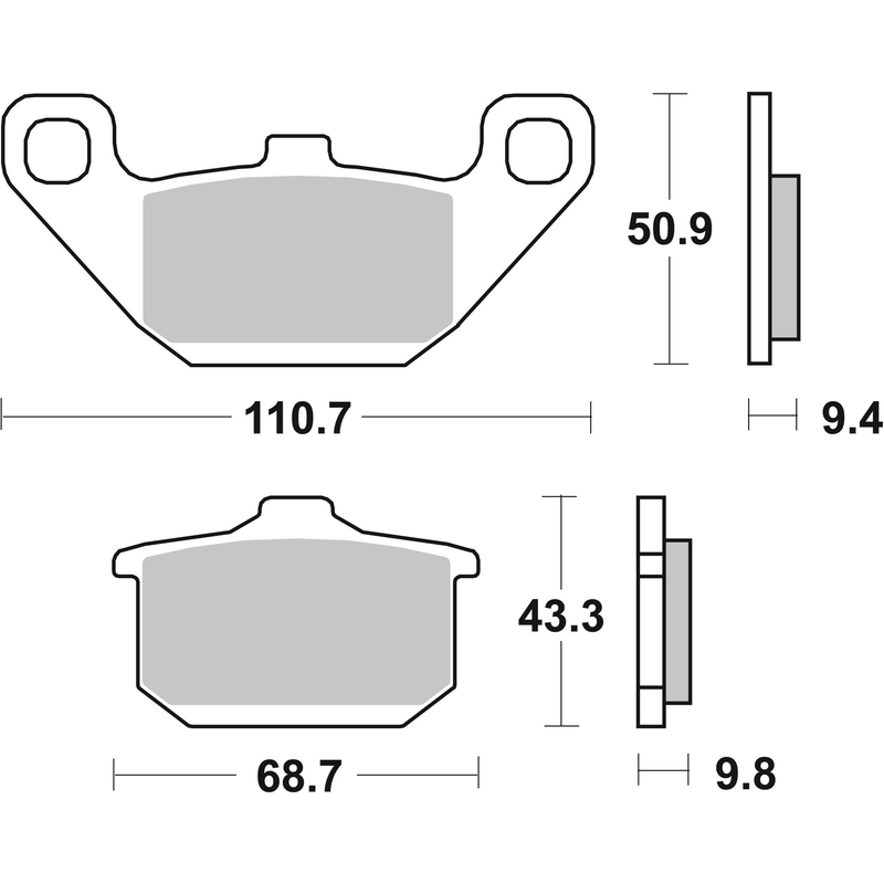 Brzdové destičky BREMBO