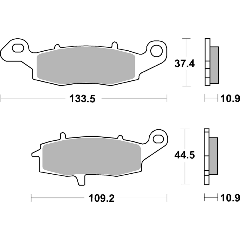 Brzdové destičky BREMBO