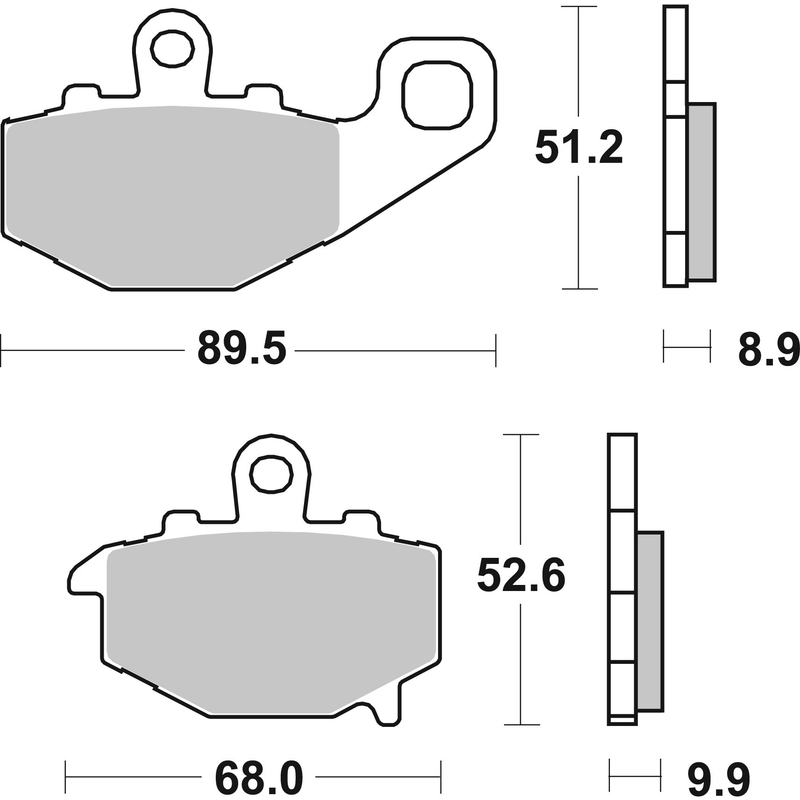 Brzdové destičky BREMBO