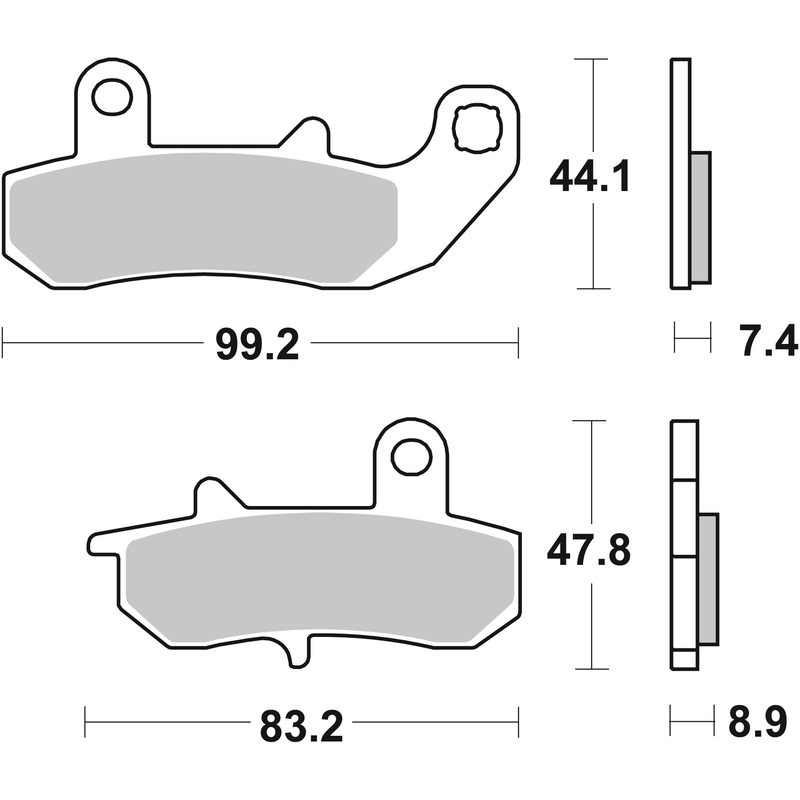 Brzdové destičky BREMBO