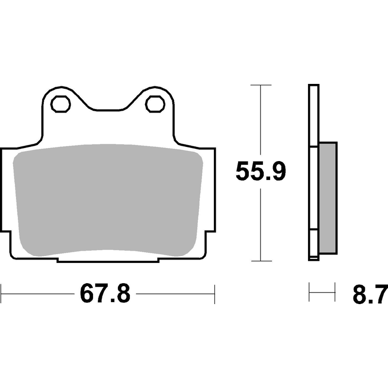 Brzdové destičky BREMBO