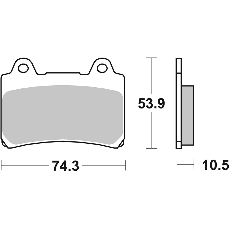 Brzdové destičky BREMBO