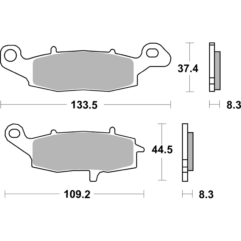 Brzdové destičky BREMBO