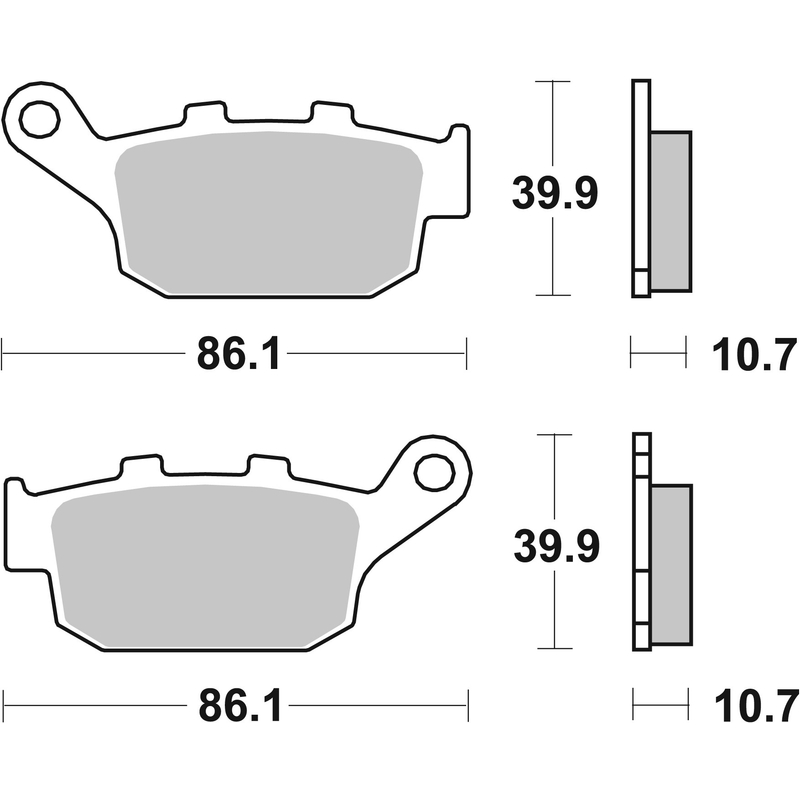 Brzdové destičky BREMBO