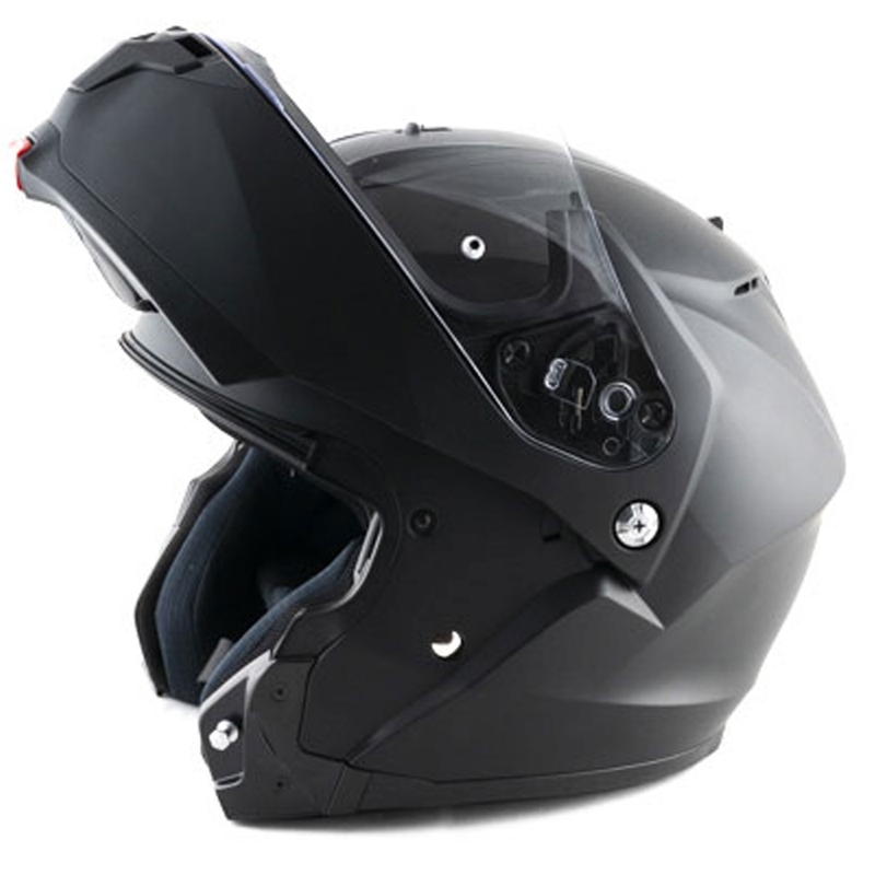 Výklopná helma na motorku HJC C91N Solid semi černá