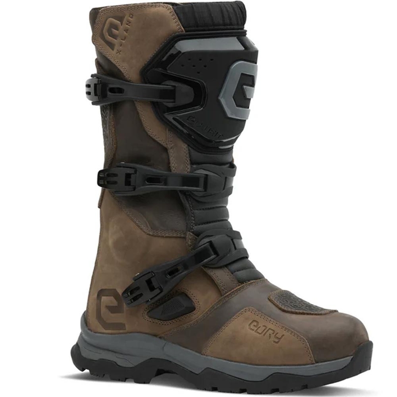 Boty na motorku Eleveit X Land ADV E-Dry hnědé