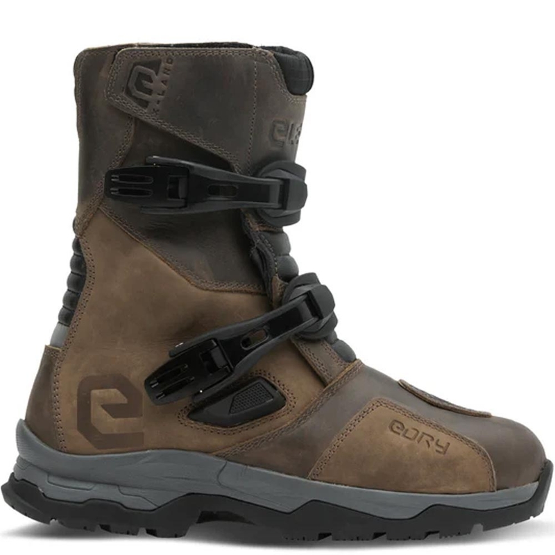 Boty na motorku Eleveit X Land ADV Low E-Dry hnědé