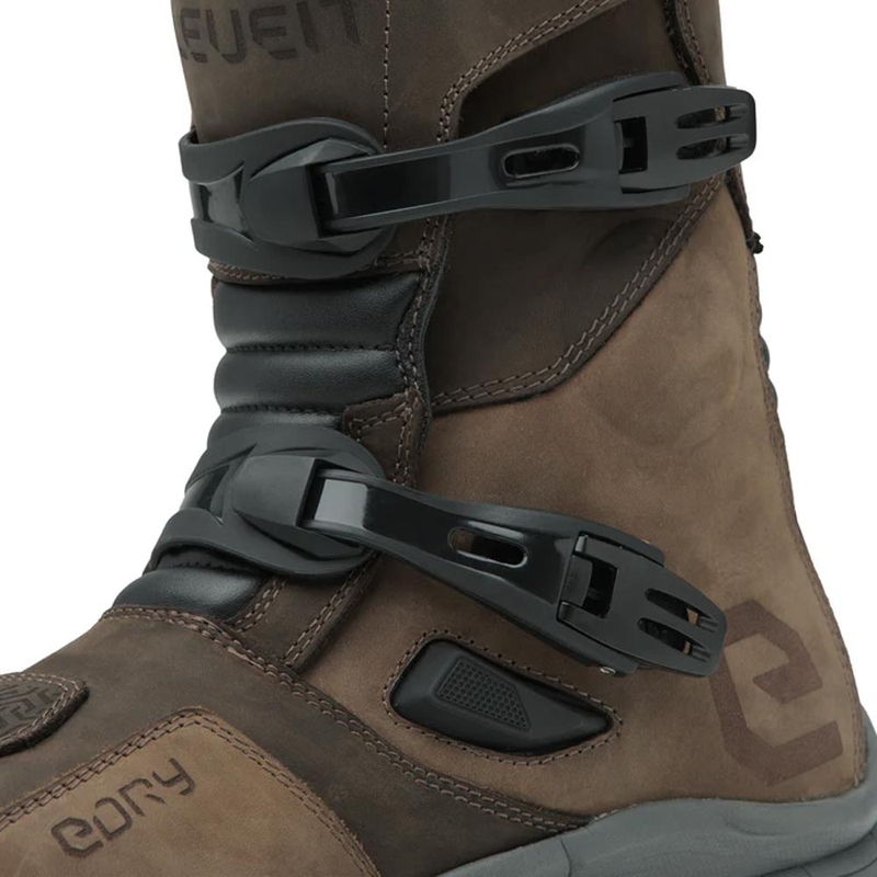 Boty na motorku Eleveit X Land ADV Low E-Dry hnědé