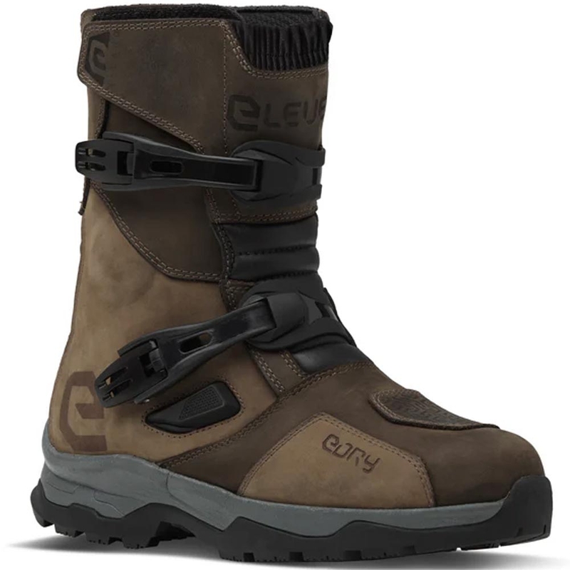 Boty na motorku Eleveit X Land ADV Low E-Dry hnědé