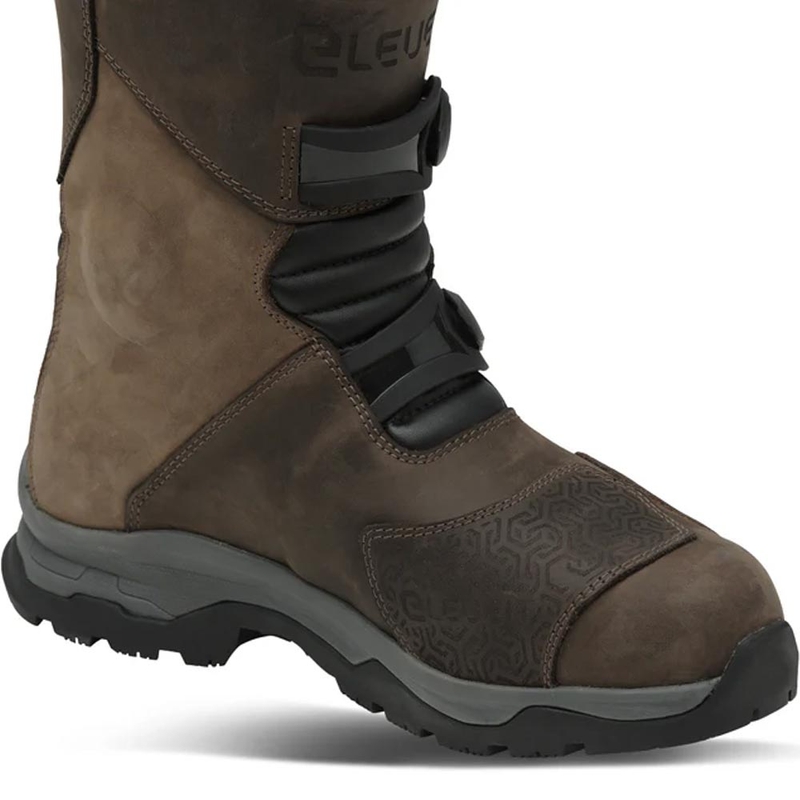 Boty na motorku Eleveit X Land ADV Low E-Dry hnědé
