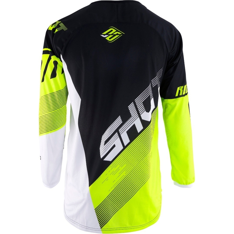 Dětský motokrosový dres Shot DEVO Ultimate černo-fluo žlutý