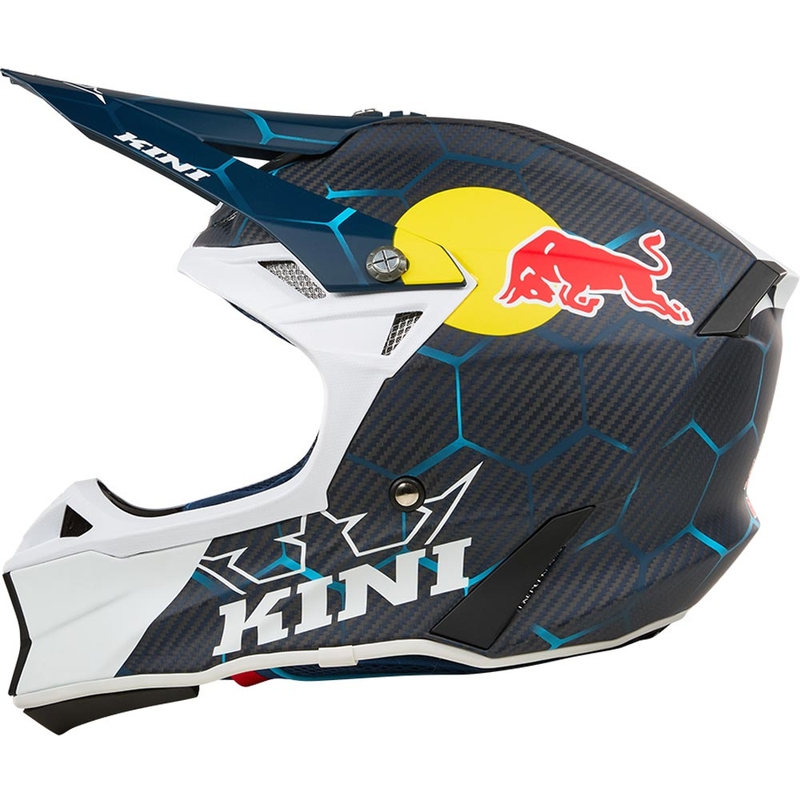 Motokrosová helma KINI Red Bull MXC2 2.0 modro-bílá