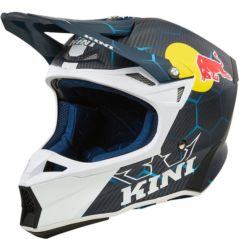 Motokrosová helma KINI Red Bull MXC2 2.0 modro-bílá
