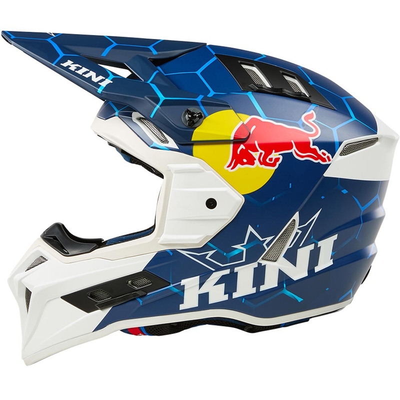 Motokrosová helma KINI Red Bull EXC modro-bílá