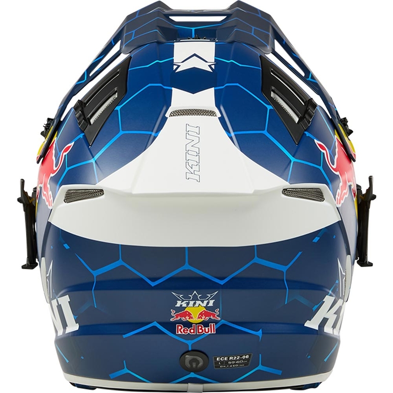Motokrosová helma KINI Red Bull EXC modro-bílá
