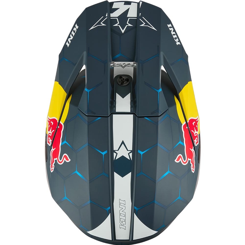 Motokrosová helma KINI Red Bull MX3 1.0 modro-bílá