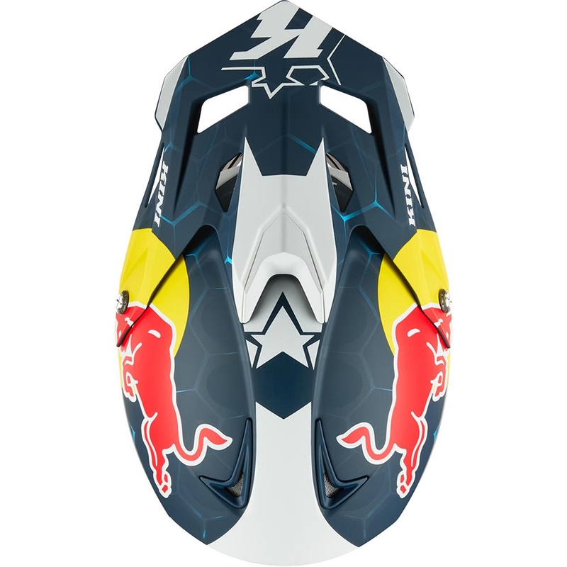 Motokrosová helma KINI Red Bull MXC1 1.0 modro-bílá