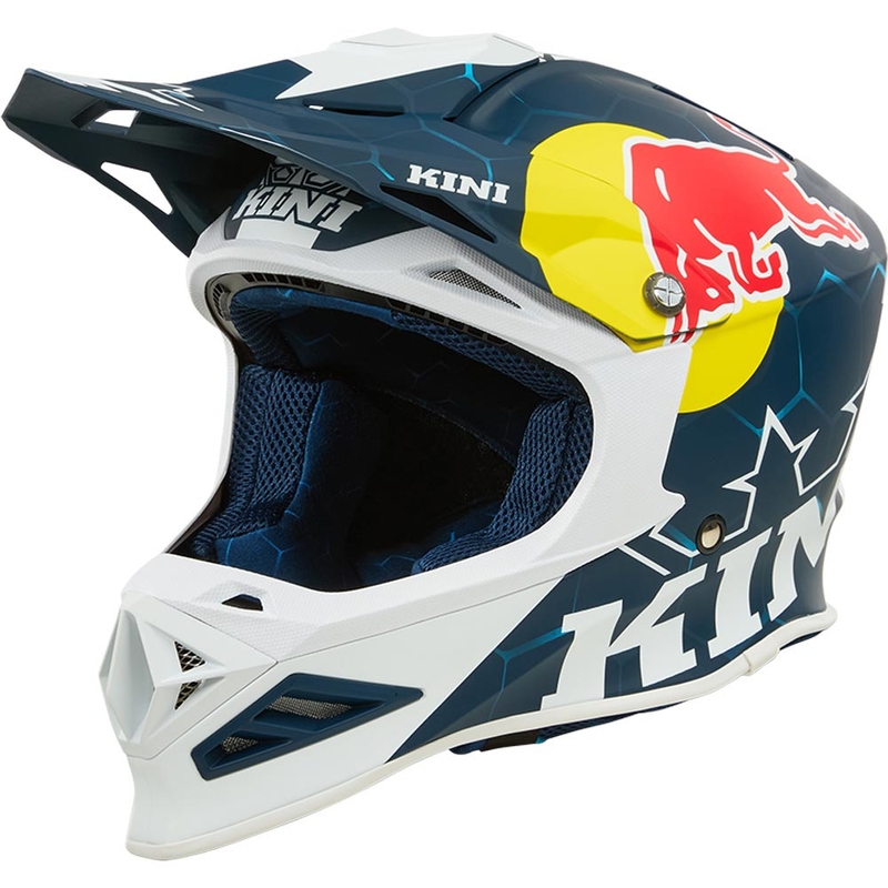 Motokrosová helma KINI Red Bull MXC1 1.0 modro-bílá