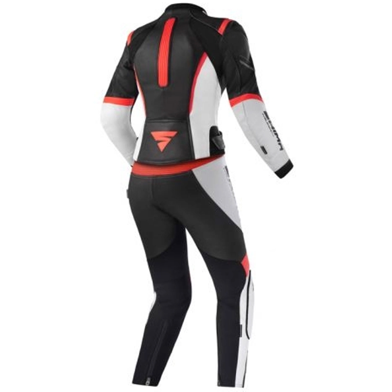 Dámská kombinéza na motorku Shima Miura 2.0 černo-bílo-fluo červená