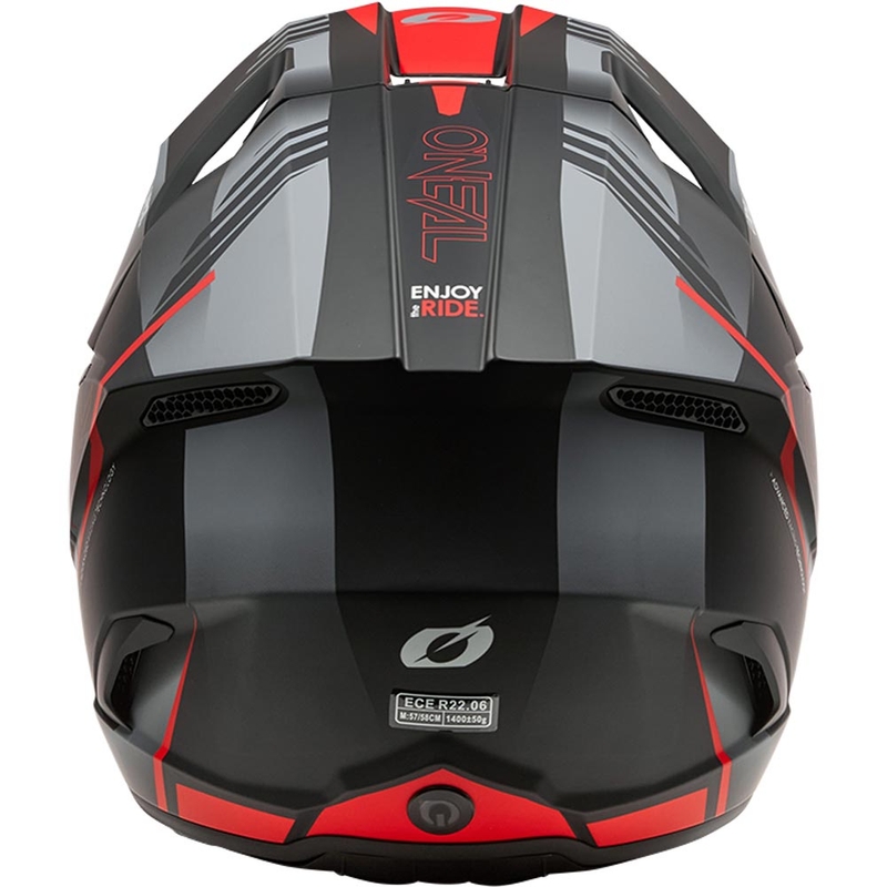 Motokrosová helma O´Neal 3SRS Haze matná černo-šedo-červená