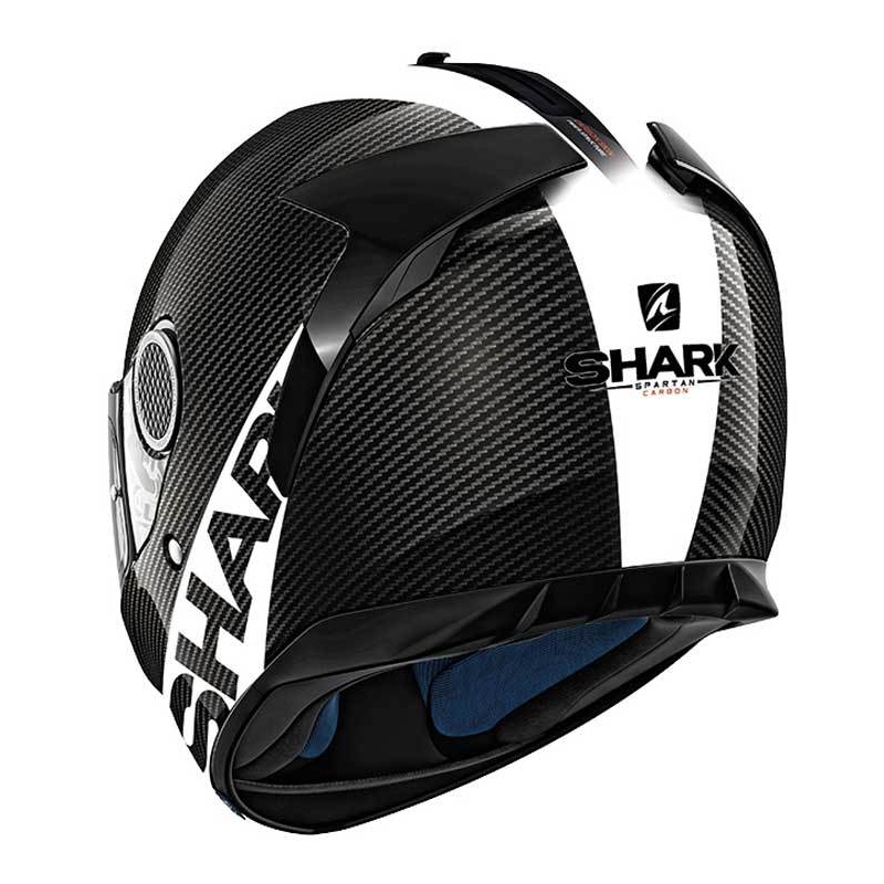Integrální přilba SHARK SPARTAN CARBON Skin černo-bílá