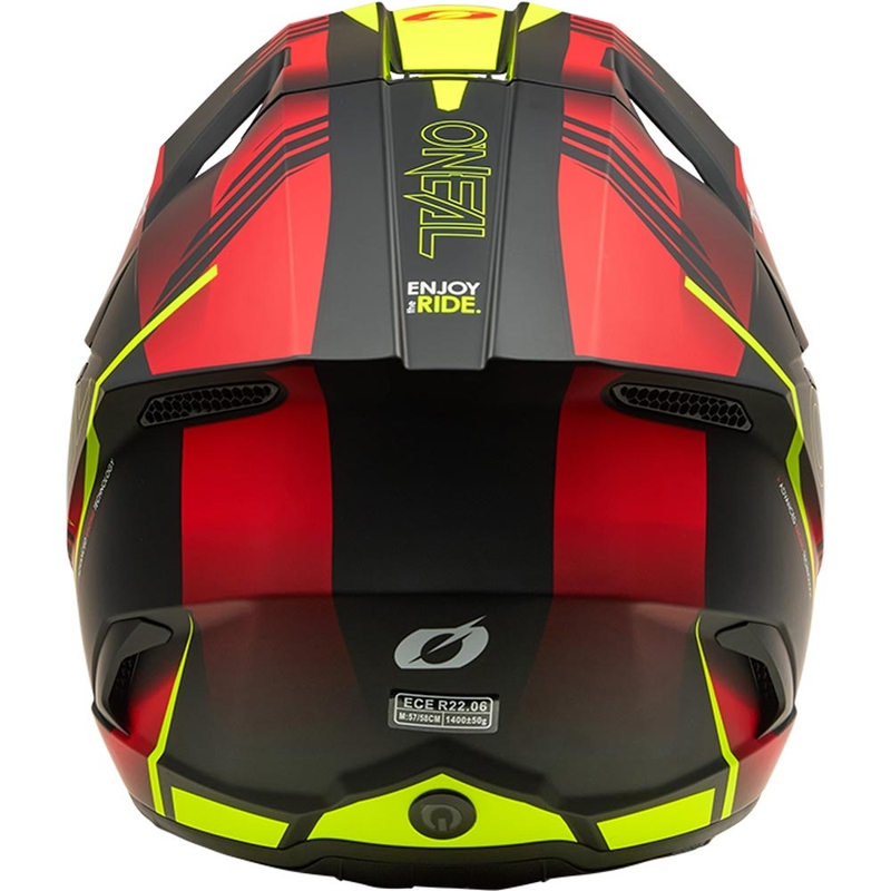 Motokrosová helma O´Neal 3SRS Haze matná černo-červeno-fluo žlutá