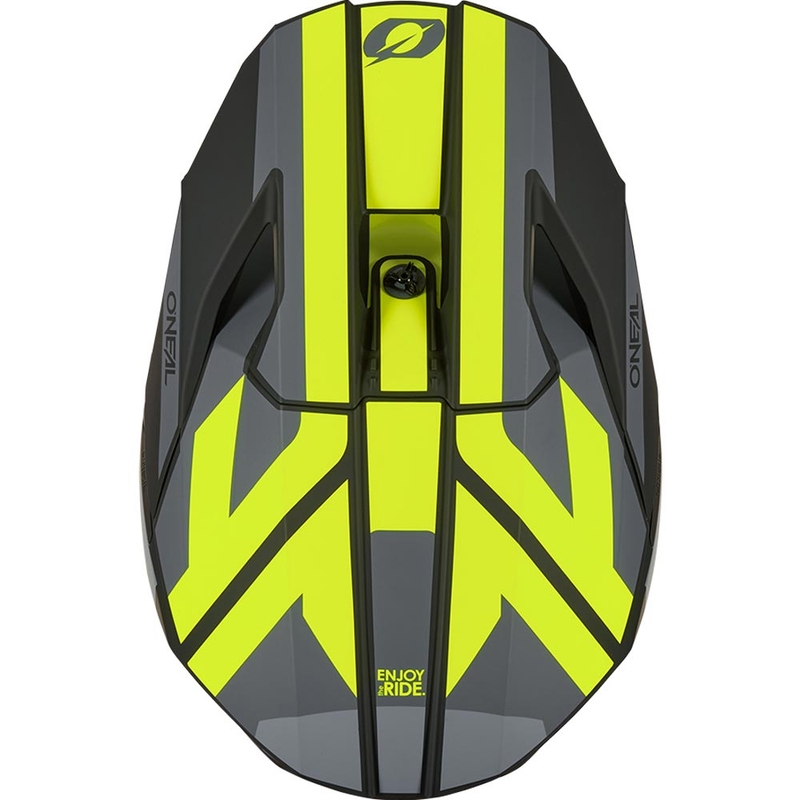 Motokrosová helma O´Neal 3SRS Ride matná černo-šedo-fluo žlutá