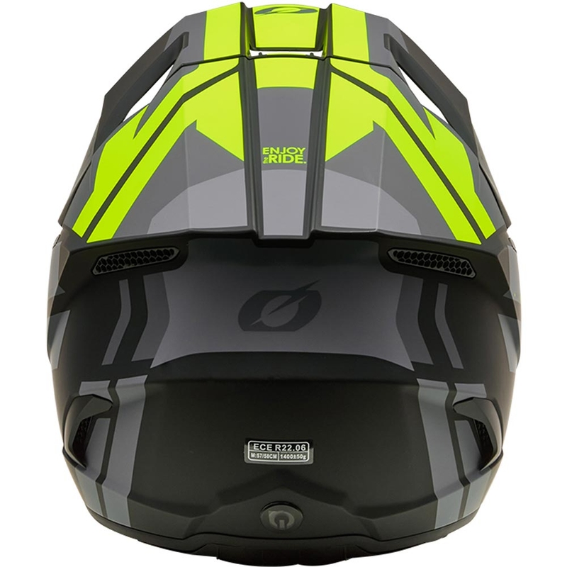 Motokrosová helma O´Neal 3SRS Ride matná černo-šedo-fluo žlutá