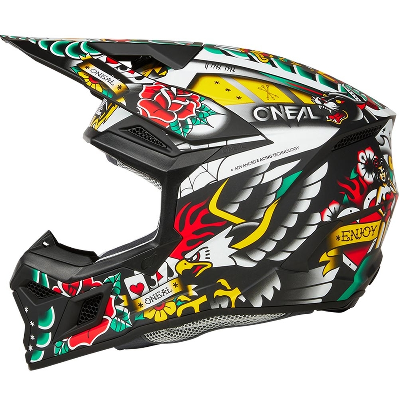 Dětská motokrosová helma O´Neal 3SRS Inked vícebarevná
