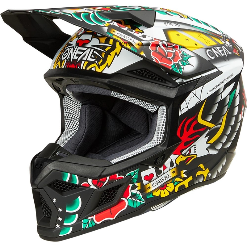 Dětská motokrosová helma O´Neal 3SRS Inked vícebarevná