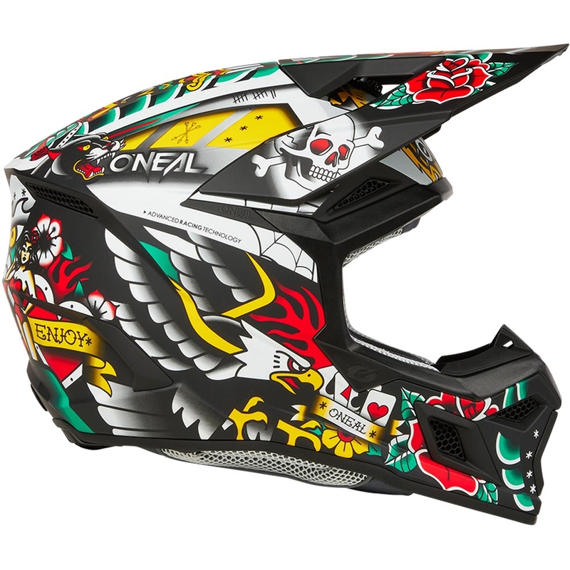 Dětská motokrosová helma O´Neal 3SRS Inked vícebarevná