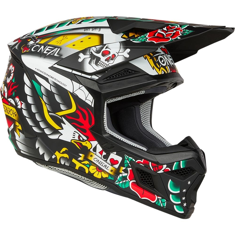 Dětská motokrosová helma O´Neal 3SRS Inked vícebarevná