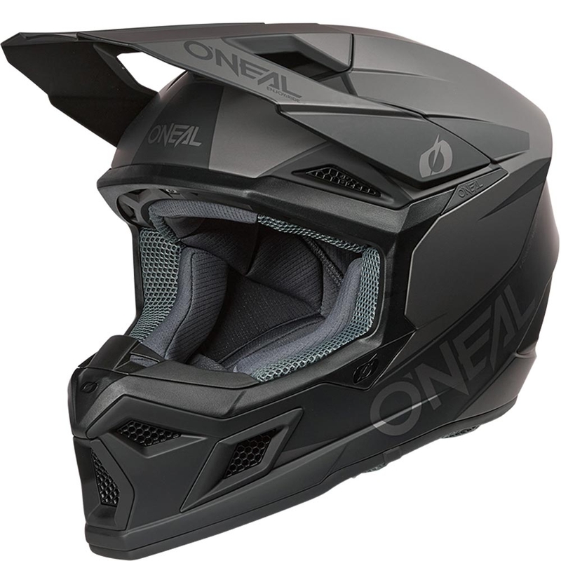 Motokrosová helma O´Neal 3SRS Solid matná černo-šedá