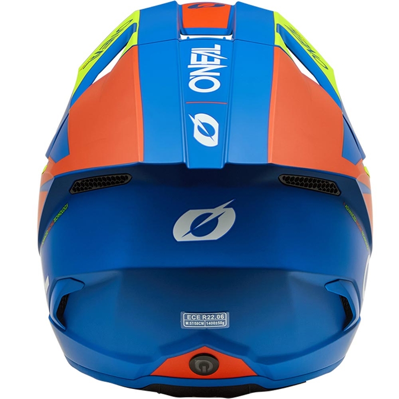 Motokrosová helma O´Neal 3SRS Solid matná modro-fluo žlutá