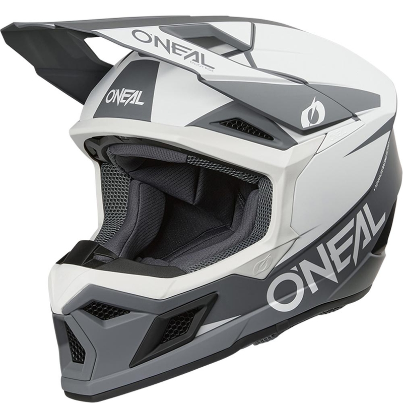 Motokrosová helma O´Neal 3SRS Solid matná bílo-šedá