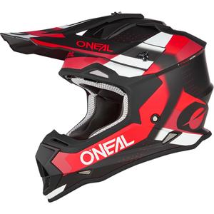 Motokrosová helma O´Neal 2SRS Spyde matná černo-červeno-bílá